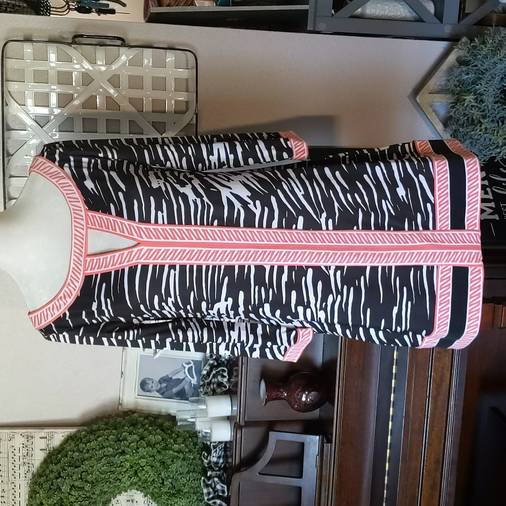 Tracy Negoshian Print Tunic Casual Dress size Small